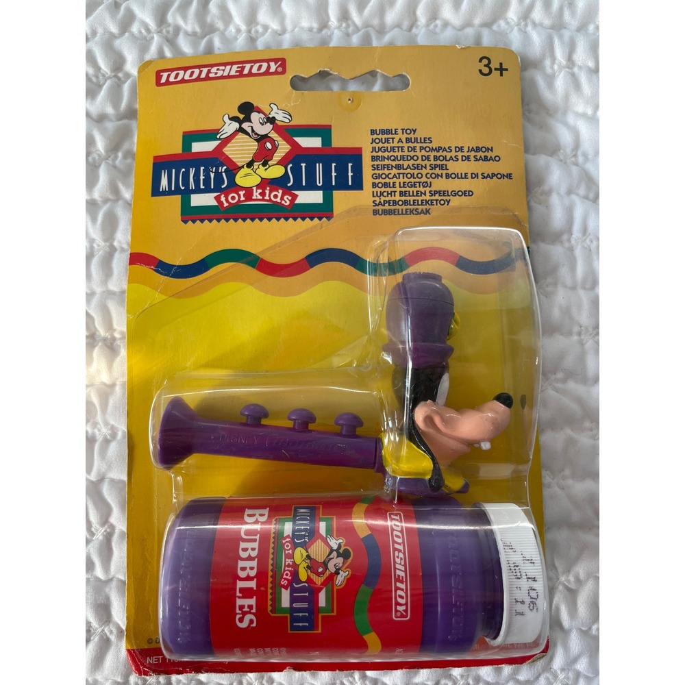 Vintage 1994 Tootsietoy‎ Disney Mickey's Stuff for Kids Goofy Bubble Toy #523